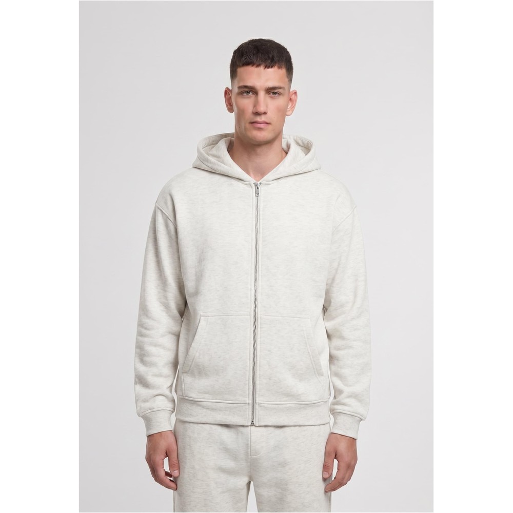 Urban Classics - Fluffy Zip hoodie - Grey